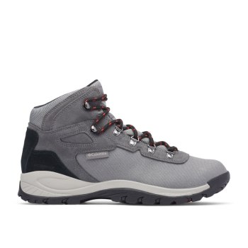 Columbia Newton Ridge Canvas Waterproof, Botas De Montaña Titanium Rojos Para Hombre | 432796-HPW